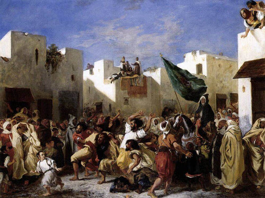 Les fanatiques de Tanger - Eugène Delacroix - Reproductions de tableaux et peintures haut de gamme