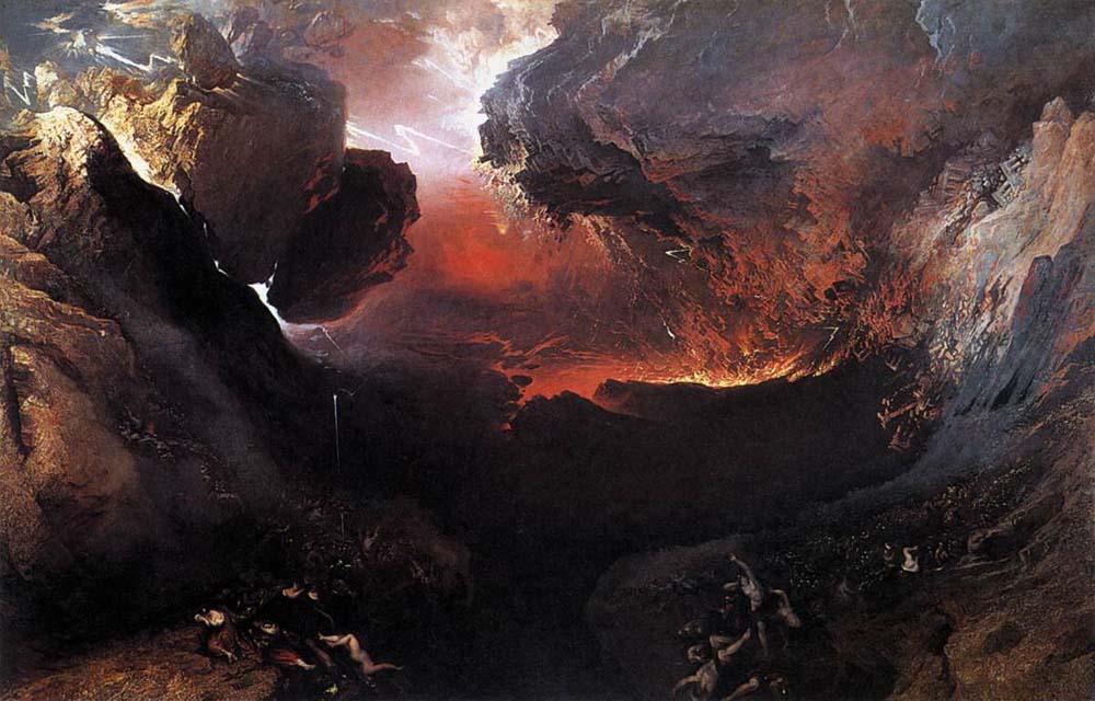 Le grand jour de sa colère - John Martin - Reproductions de tableaux et peintures haut de gamme