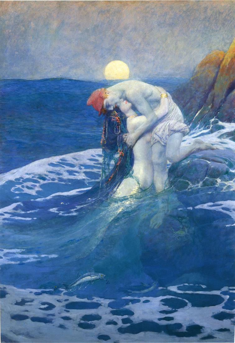 The Mermaid - Howard Pyle - Reproductions de tableaux et peintures haut de gamme