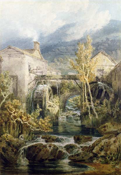 Le vieux moulin - William Turner - Reproductions de tableaux et peintures haut de gamme