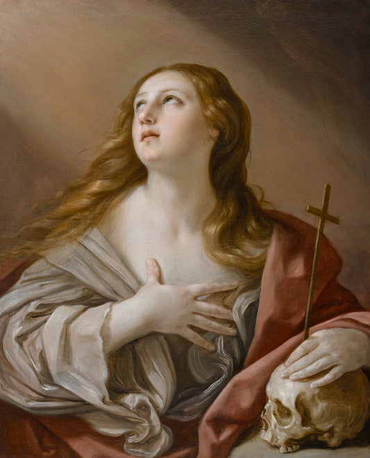 The Penitent Magdalene - Guido Reni - Reproductions de tableaux et peintures haut de gamme