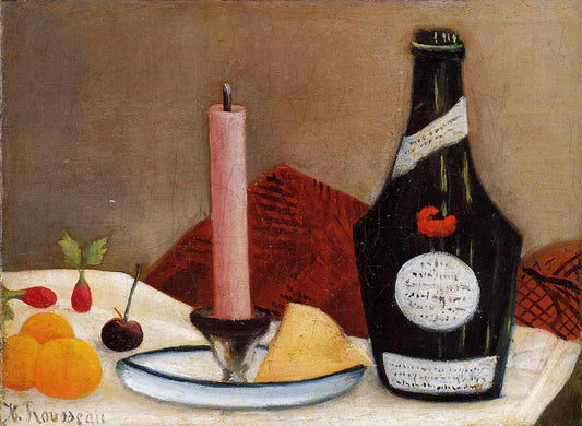 La bougie rose - Henri Rousseau - Reproductions de tableaux et peintures haut de gamme