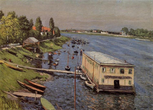 Le Ponton d'Argenteuil - Caillebotte - Reproductions de tableaux et peintures haut de gamme