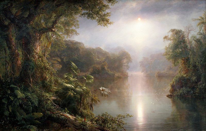 The River of Light - Frederic Edwin Church - Reproductions de tableaux et peintures haut de gamme