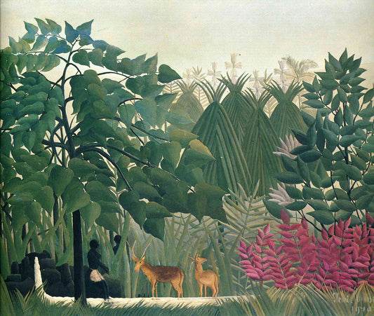 La cascade - Henri Rousseau - Reproductions de tableaux et peintures haut de gamme