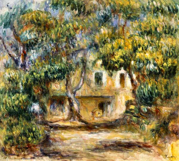 La ferme des Collettes - Pierre-Auguste Renoir - Reproductions de tableaux et peintures haut de gamme