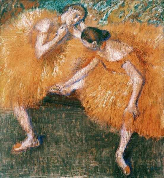 Deux danseuses - Edgar Degas - Reproductions de tableaux et peintures haut de gamme