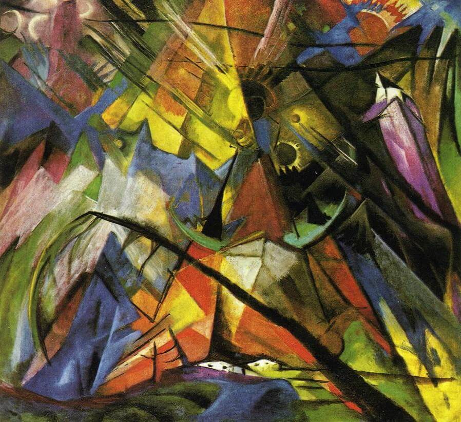 Le Tyrol - Franz Marc - Reproductions de tableaux et peintures haut de gamme