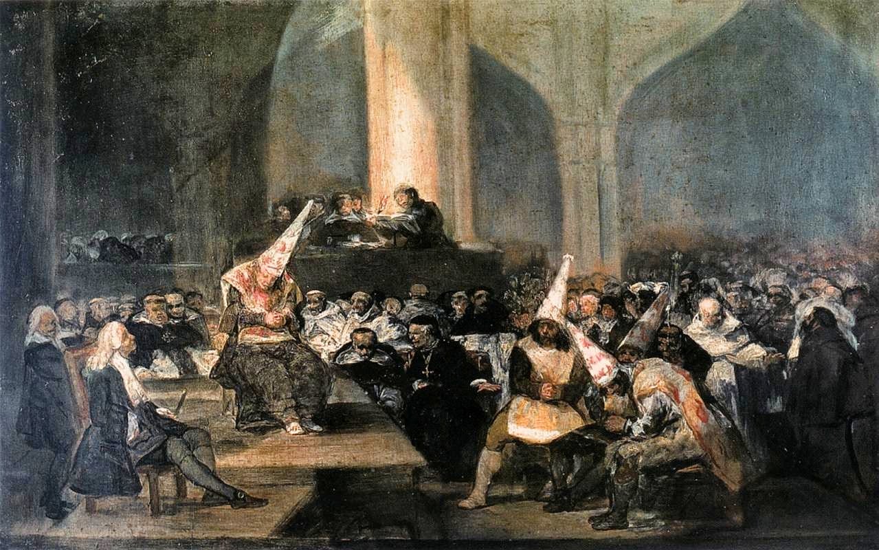 Tribunal de l'Inquisition - Francisco de Goya - Reproductions de tableaux et peintures haut de gamme