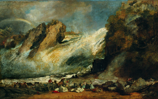 Cascade du Rhin près de Schaffhausen - William Turner - Reproductions de tableaux et peintures haut de gamme