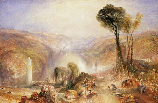 Oberwesel - William Turner - Reproductions de tableaux et peintures haut de gamme