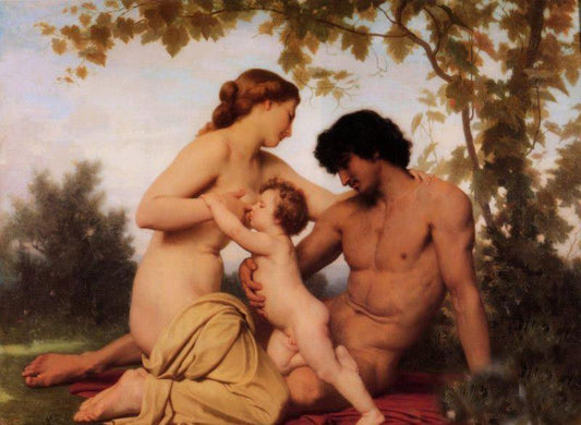 Le temps de la famille - William Bouguereau - Reproductions de tableaux et peintures haut de gamme