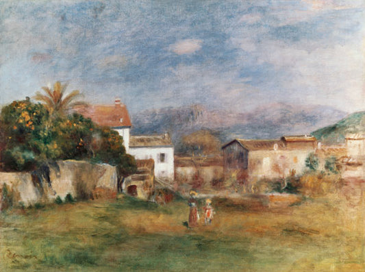 Vue près de Cagnes - Pierre-Auguste Renoir - Reproductions de tableaux et peintures haut de gamme