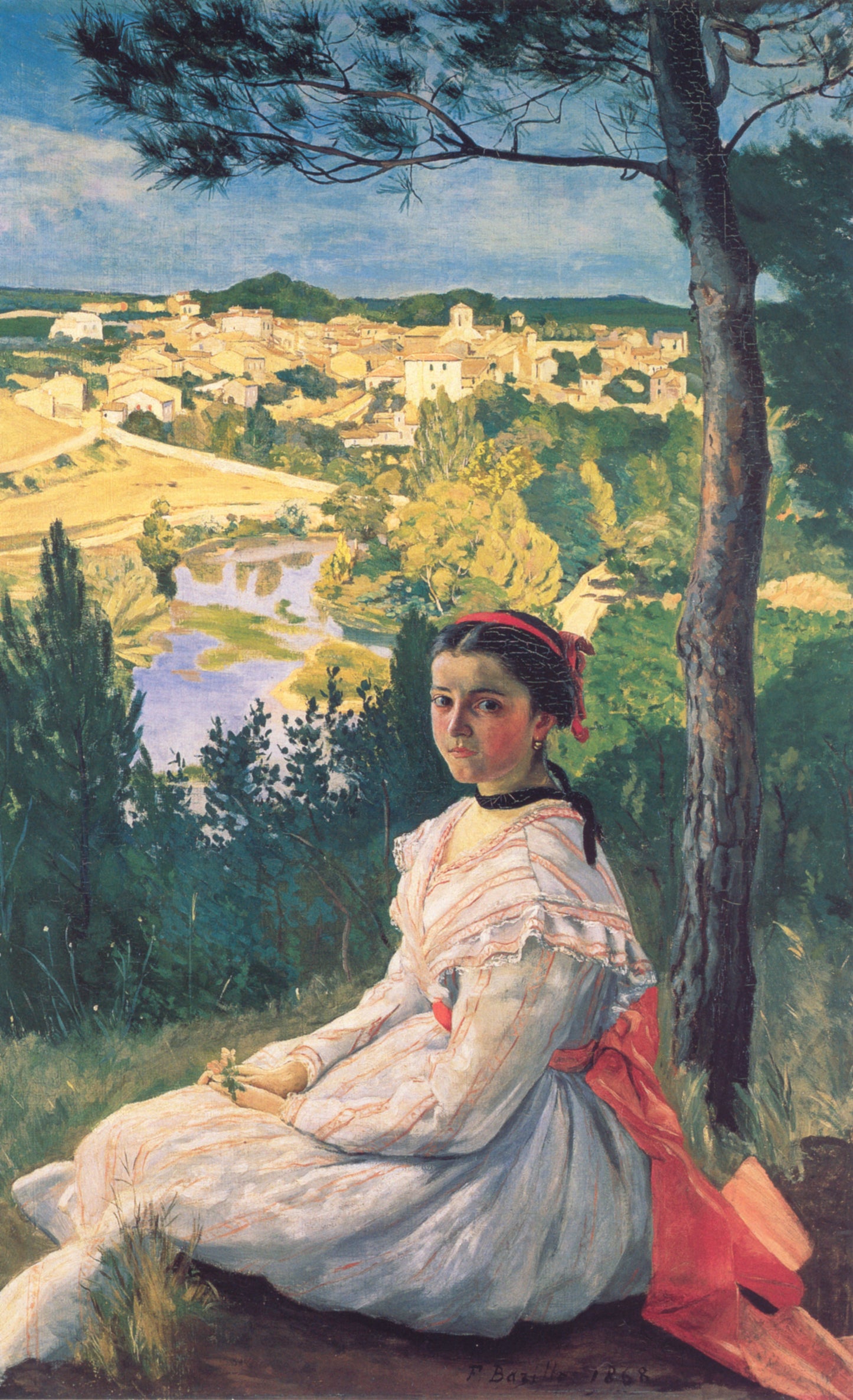 La Vue du village - Frédéric Bazille - Reproductions de tableaux et peintures haut de gamme