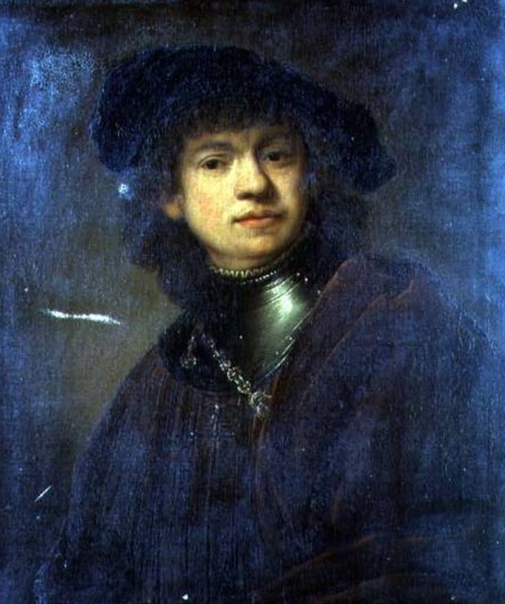 Autoportrait (huile sur toile) - Rembrandt van Rijn - Reproductions de tableaux et peintures haut de gamme