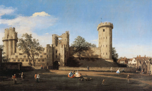 Château Warwick, façade Est - Giovanni Antonio Canal - Reproductions de tableaux et peintures haut de gamme