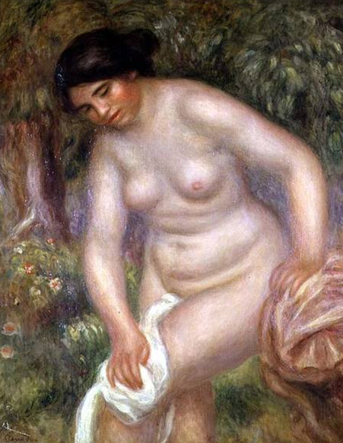 Baigneur se séchant - Pierre-Auguste Renoir - Reproductions de tableaux et peintures haut de gamme