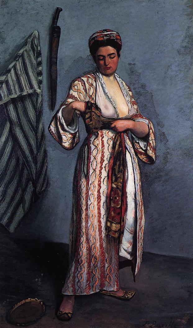 Femme en costume mauresque - Frédéric Bazille - Reproductions de tableaux et peintures haut de gamme