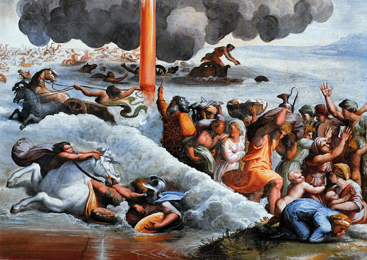 Les Israélites et la mer rouge - Raphaël (peintre) - Reproductions de tableaux et peintures haut de gamme