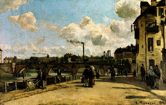 vue de Pontoise - Camille Pissarro - Reproductions de tableaux et peintures haut de gamme