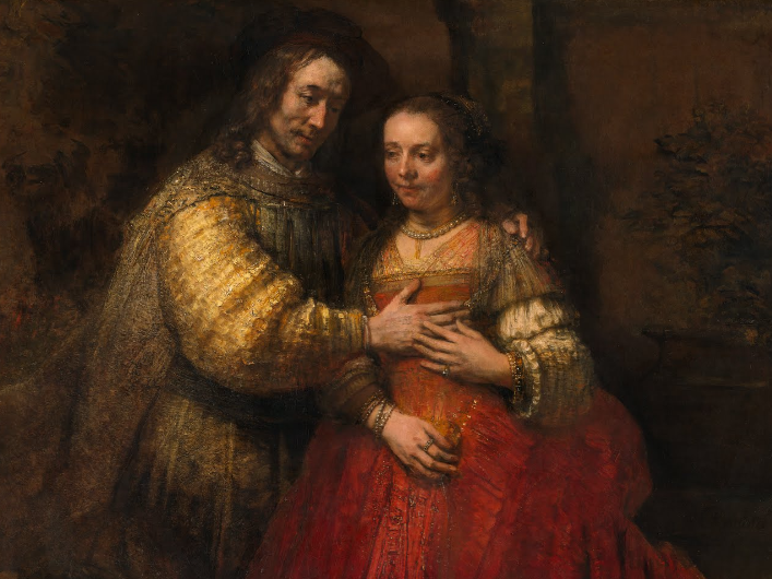 La Fiancée juive - Rembrandt van Rijn - Reproductions de tableaux et peintures haut de gamme