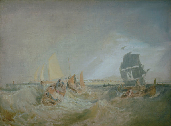 Navigation Estuaire de la Tamise - William Turner - Reproductions de tableaux et peintures haut de gamme