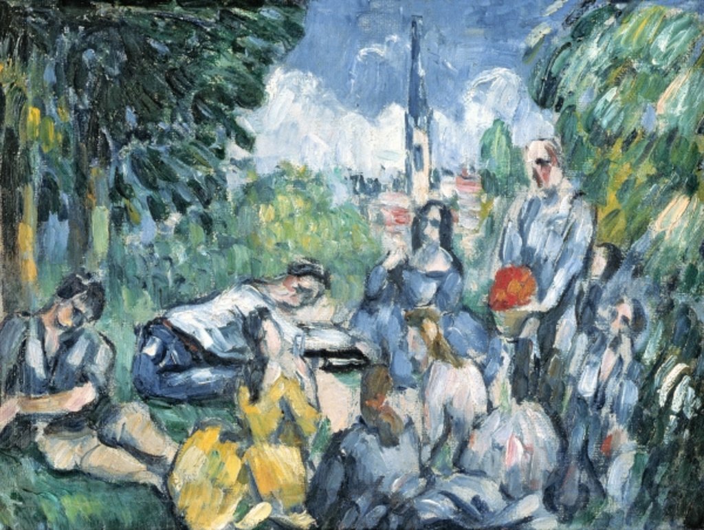 Le Déjeuner sur l'herbe, 1876-77 - Paul Cézanne - Reproductions de tableaux et peintures haut de gamme