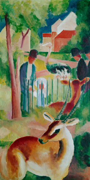 Grand jardin zoologique - August Macke - Reproductions de tableaux et peintures haut de gamme